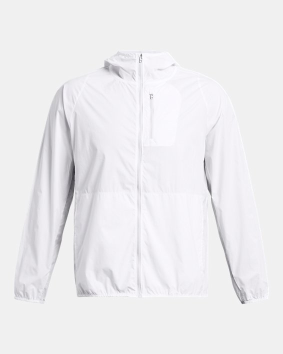 เสื้อแจ็คเก็ตน้ำหนักเบา UA Launch สำหรับผู้ชาย in White image number 5